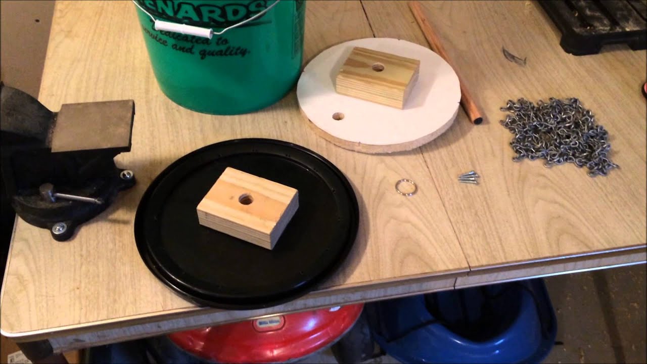 Mini Disc Golf Basket Tutorial - Portable Bucket Basket - YouTube