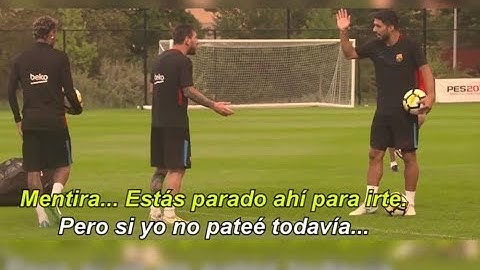 MESSI DESAFIÓ A NEYMAR Y SUÁREZ EN UN JUEGO DE PUNTERÍA ¿QUIÉN LO GANÓ?
