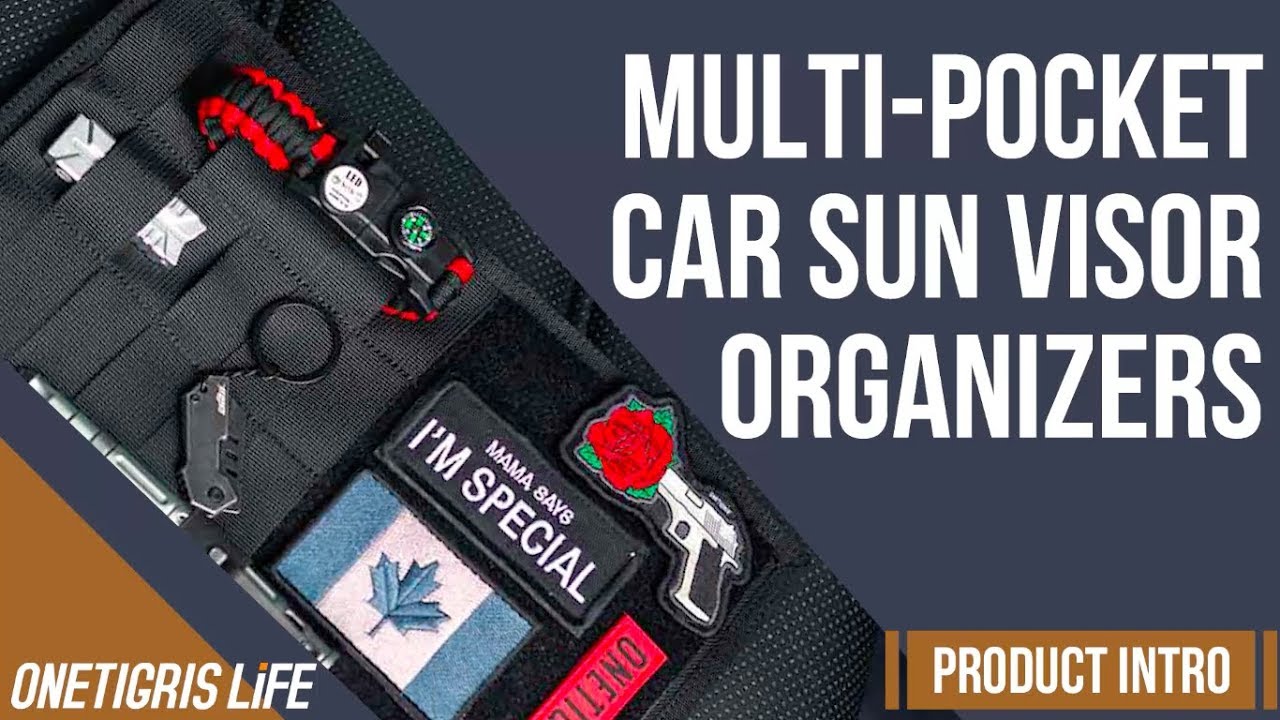 Tactical MOLLE Sun Visor Panel Organizer