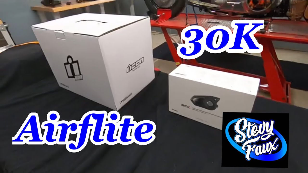 Icon Airflite and Sena 30K 