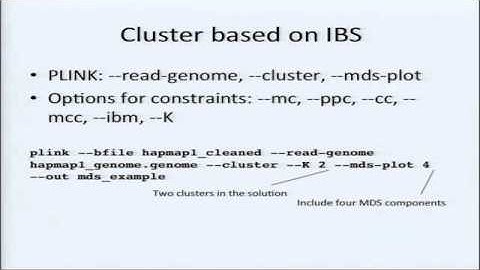BroadE: Statistical Genetics - Population stratification
