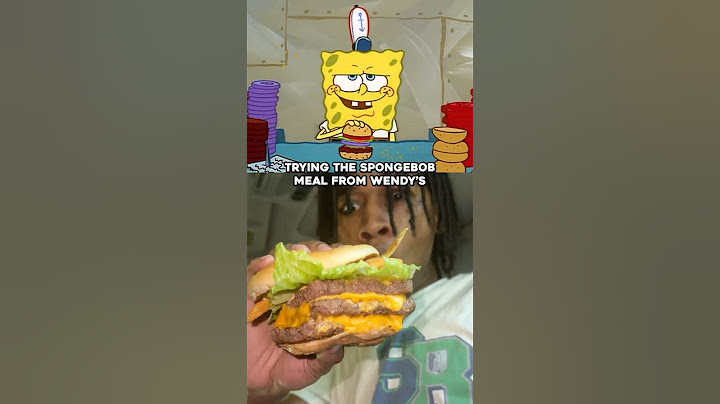 I Tried Wendy's Krabby Patty Meal From Spongebob