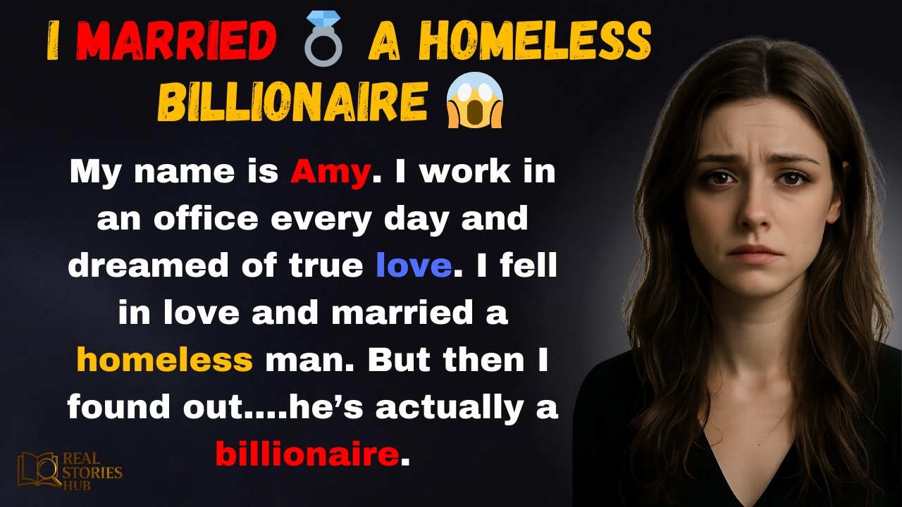 ✅ I Married a Homeless Billionaire 😱💍 | Emotional English Story (A1–A2 Level) ❤️📖
