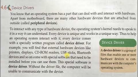 CBSE CA(Computer Application) Class-9 Ch-4 Basics of Operating system part-2