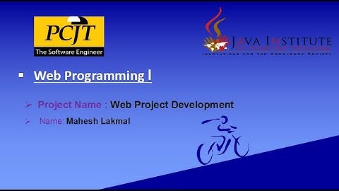 Web Project Task 03 | 1st Year | Semester 01 | Java Institute |  e -commerce web application