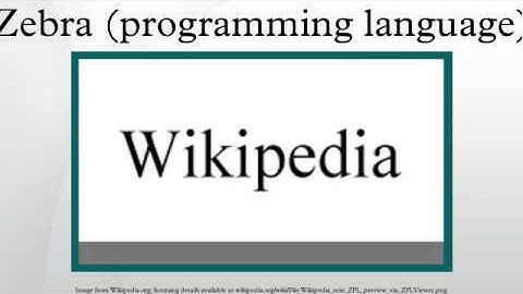 Zebra (programming language)