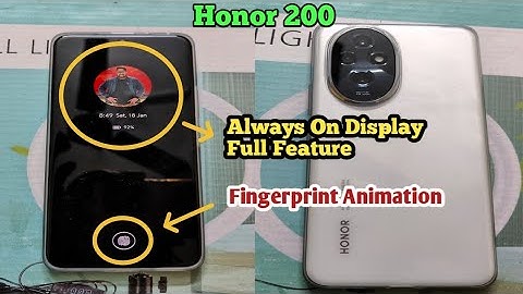 Honor 200 Fingerprint Animation & Always On Display Full Feature Analysis