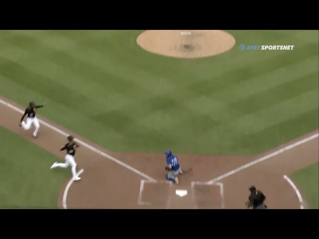 The Pirates Run Into a Double Play at Home Plate, a breakdown