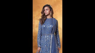 Famous Dark Blue Anarkali Suit For Wedding Functions Net Worth