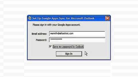 Google Apps Sync for Microsoft Outlook product demo