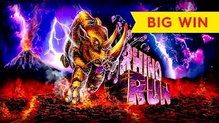 BIG WIN BONUS! Rhino Run Slot - DOUBLE RETRIGGER! screenshot 3