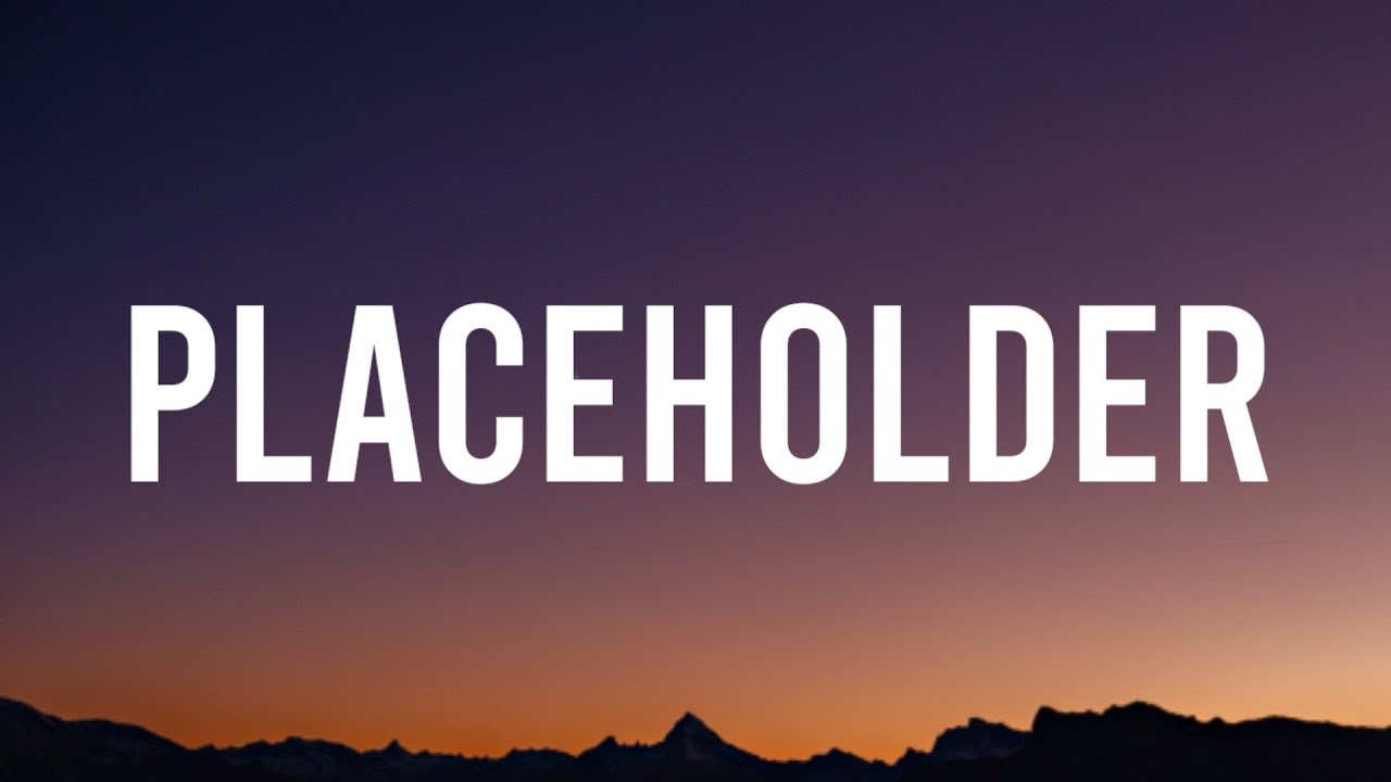 Oliver Tree - Placeholder (Lyrics)