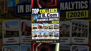 Dream Colleges for B.Com Business Analytics Students ✨#shorts #fypシ #ritikagogia5621