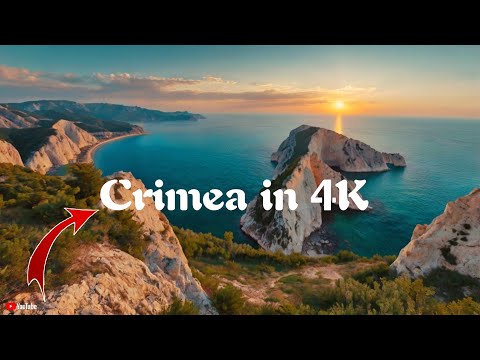 4K'da Kırım Üzerinde Uçmak | Dinlendirici müzik eşliğinde rahatlatıcı manzara filmi.