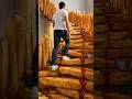 French Fry Stairs?? I had to try this 🍟👀#shorts , #satisfying , #food ,