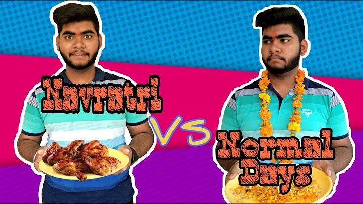 Navratri VS Normal Days | Shubham Jangra