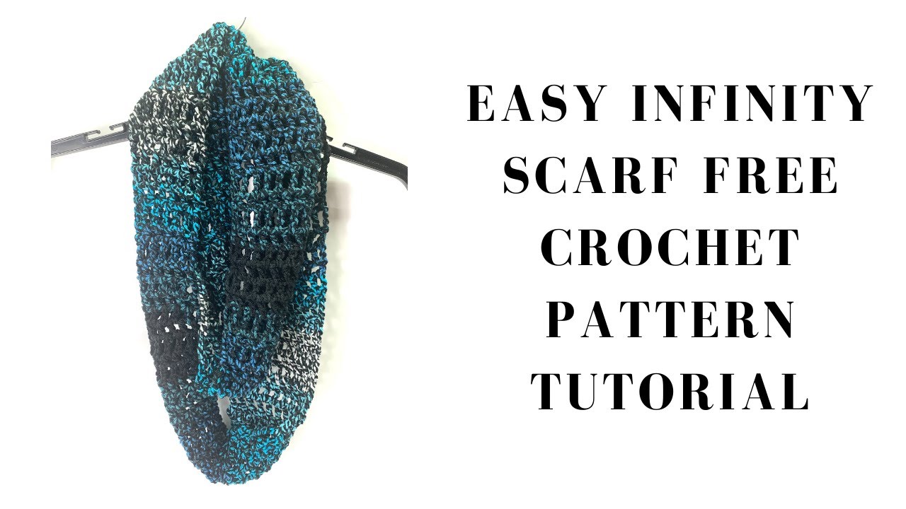 Бесплатный урок по вязанию крючком легкого шарфа-инфинити
