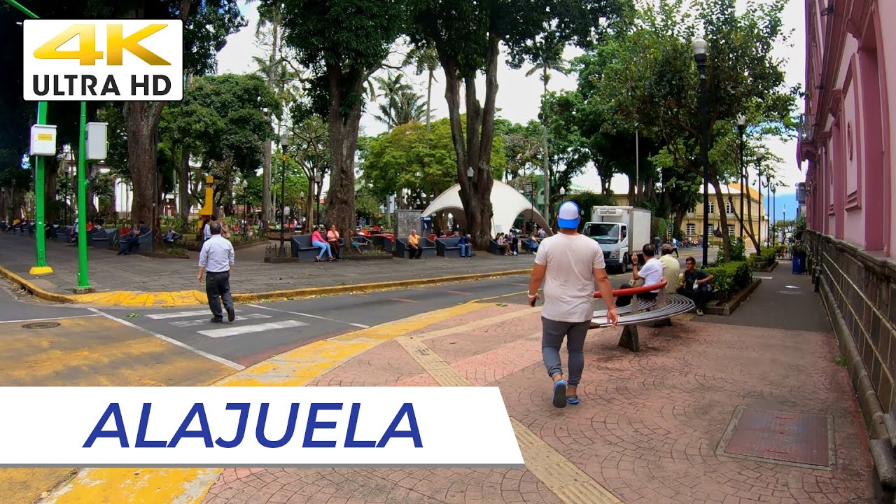 [4K] COSTA RICA // Alajuela Walking Tour // Virtual Treadmill Workout