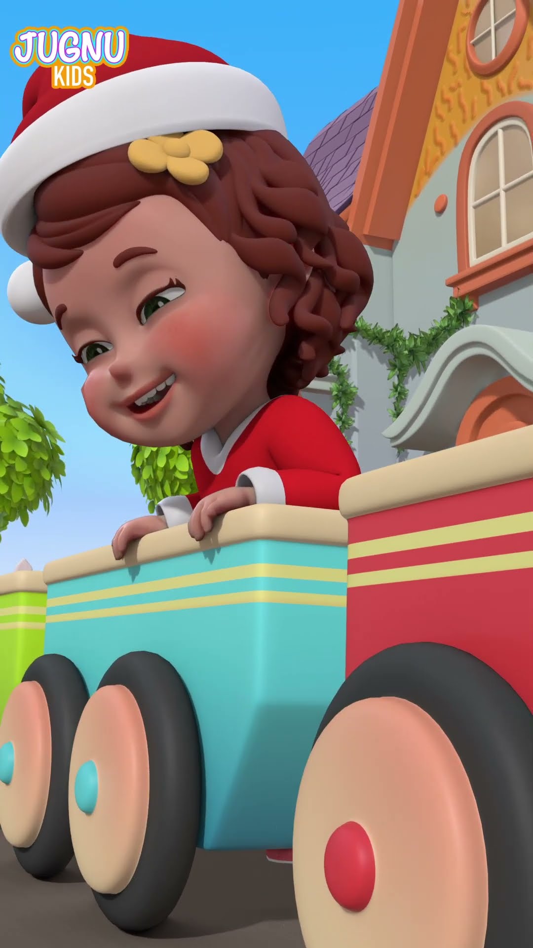 Wheels On The Train Go To Town | Nursery Rhymes \u0026 Kids Songs  #shorts #nurseryrhymes  #youtubekids