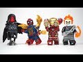 Avengers Infinity War Iron Man Weapon Iron Spider man Red Skull Unofficial Lego Minifigures