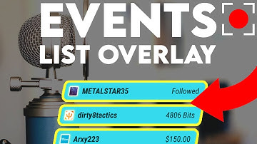 🎉 How To Add Event List Widget To Your Stream // Streamlabs Tutorial