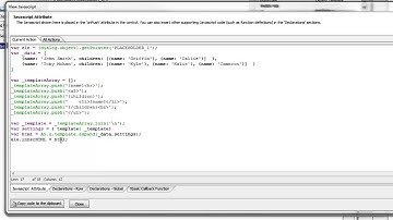 AA UX Component Action Javascript Templates