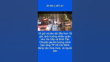 TRIỀU CƯỜNG VÀ MƯA LỚN KHIẾN ĐƯỜNG PHỐ  THÀNH PHỐ HỒ CHÍ MINH NGẬP LỤT #SHORTS
