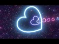 Flying Through Rings Of Neon Glowing Pink And Blue Hearts In Space 4K Video Effects HD Background