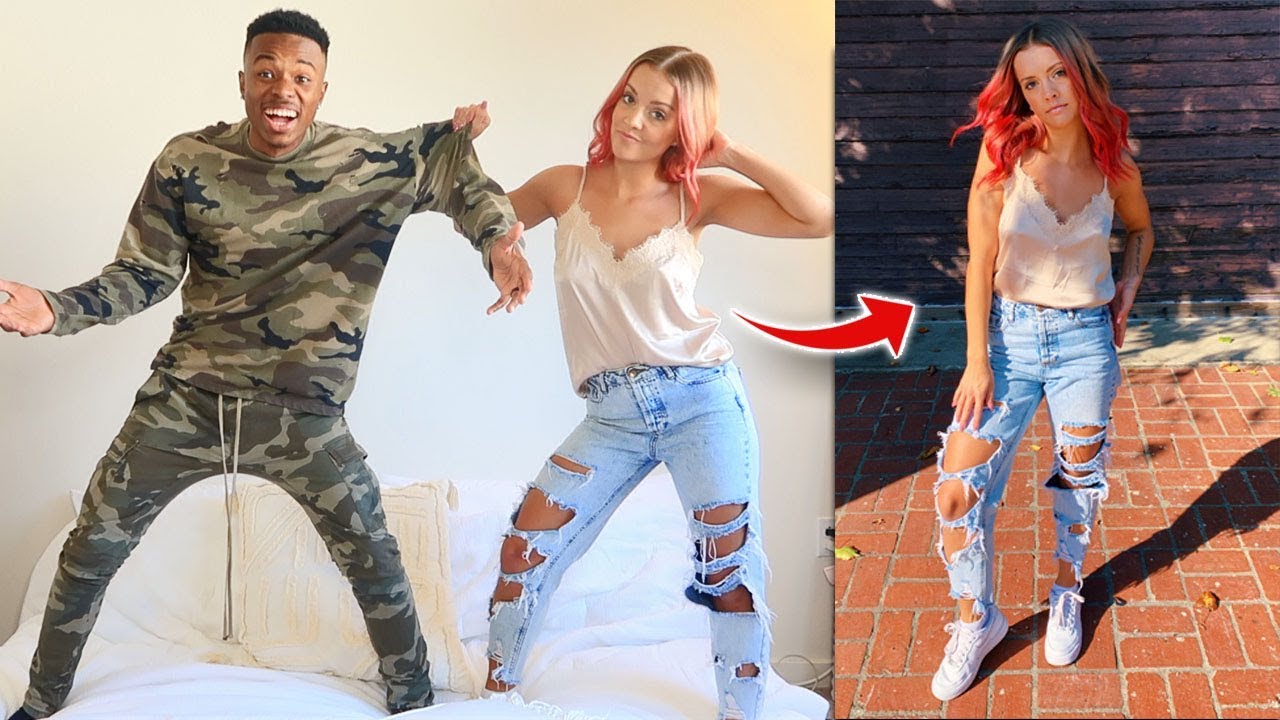 Dressing Each Other For A WEEK...HUSBAND vs WIFE!!