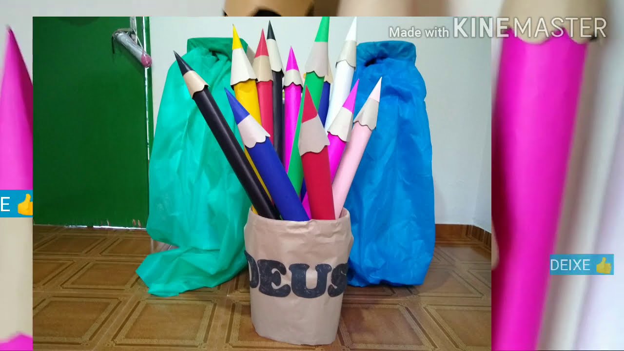 COMO FAZER LÁPIS GIGANTE - YouTube