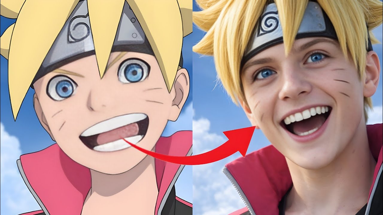 what if Boruto was real 😱 | anime AI live action #naruto 