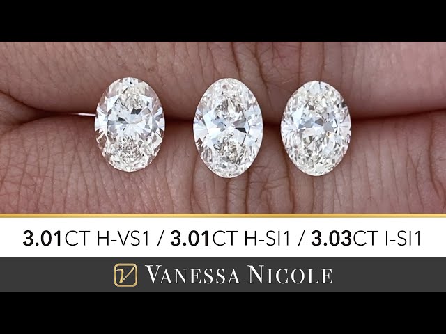 3 Carat Oval Cut Diamond - 3Ct Oval Shape Diamond Color Grade & Diamond  Size Comparison For Patrick - Youtube