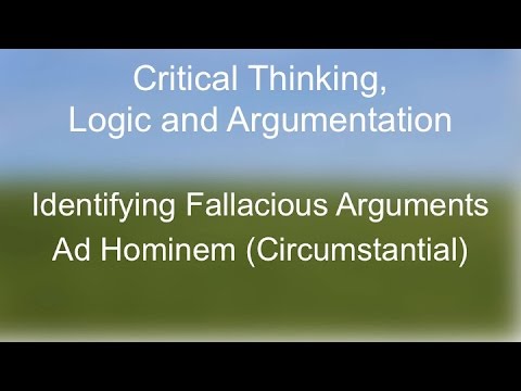 Examples of fallacies in critical thinking