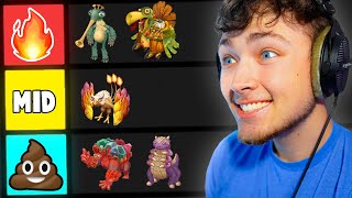 Ranking All Fire Haven Monsters!! (My Singing Monsters)