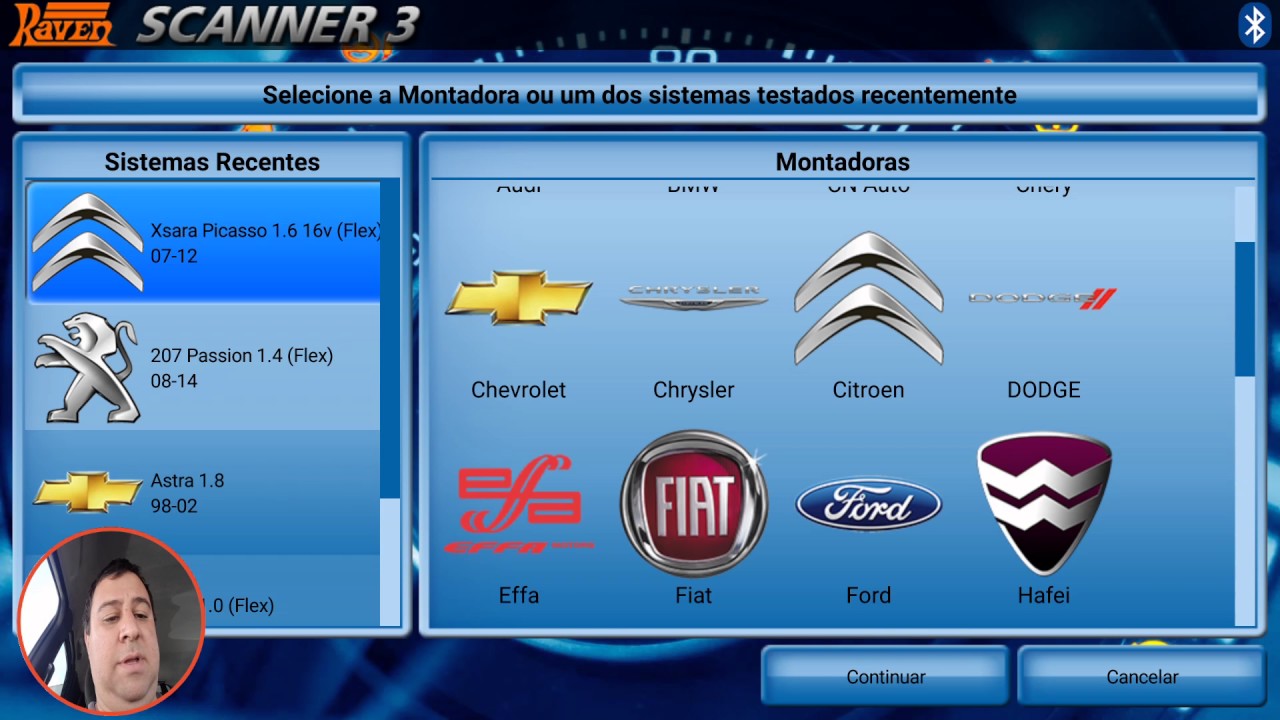 Scanner Raven 3 Aplicado ao Xsara Picasso 1.6 2011 YouTube