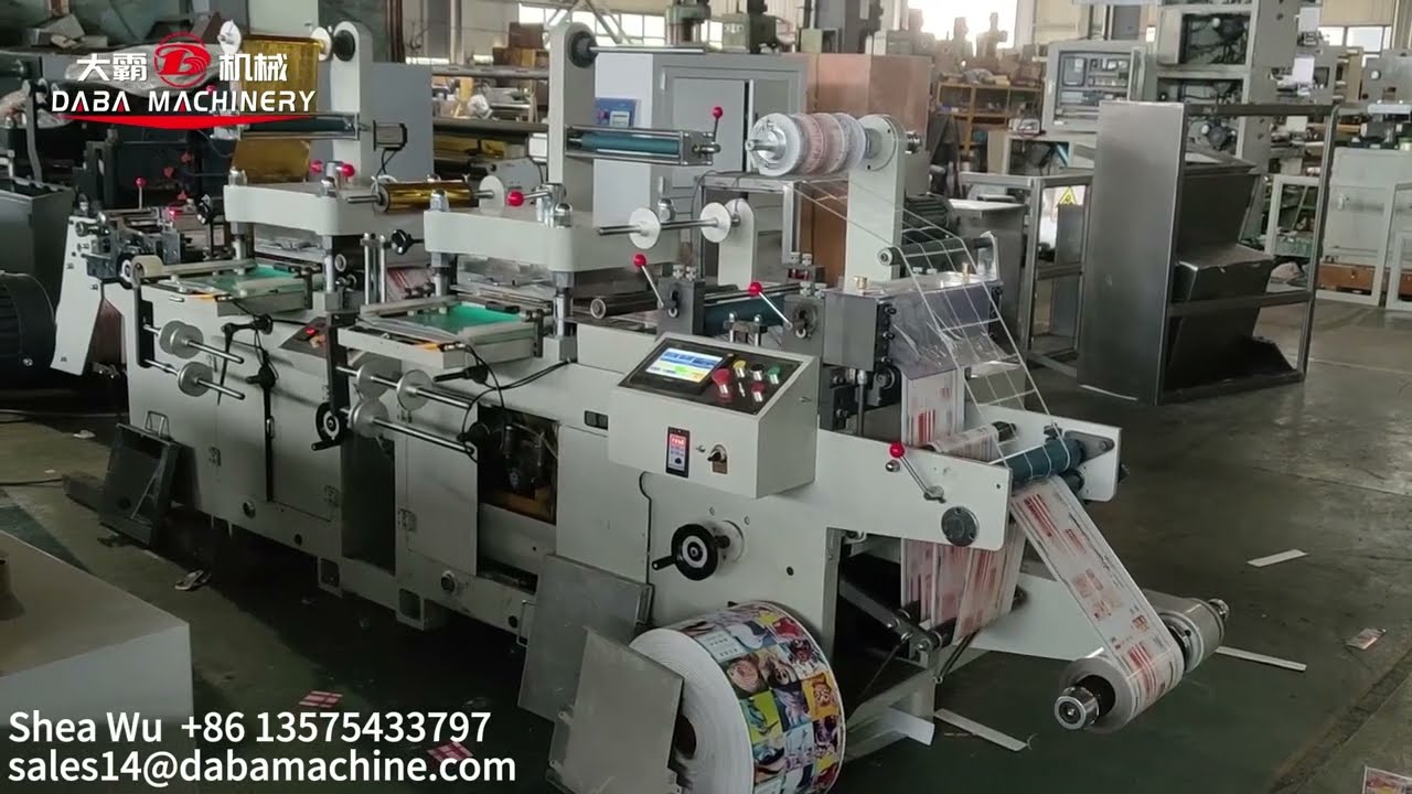 Flatbed die cutting machine double station for hot stamping and die cutting