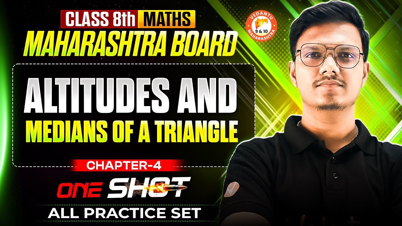 Class 8th Altitudes and Medians of a Triangle One Shot | Maths Chapter ...