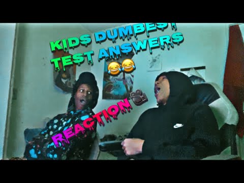 Student test answers (reaction)