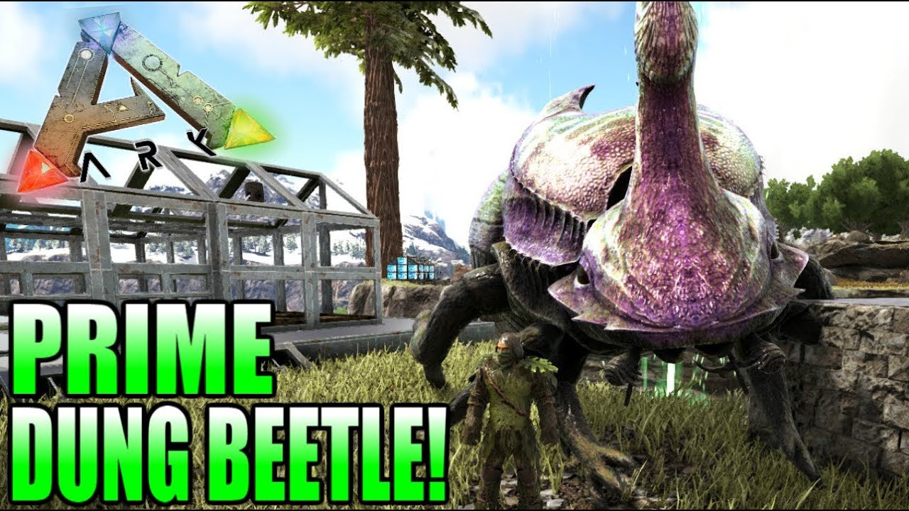 ARK Prime Dung Beetle Tamed! (Ep36) | Lvl 130 Alpha Rex ...