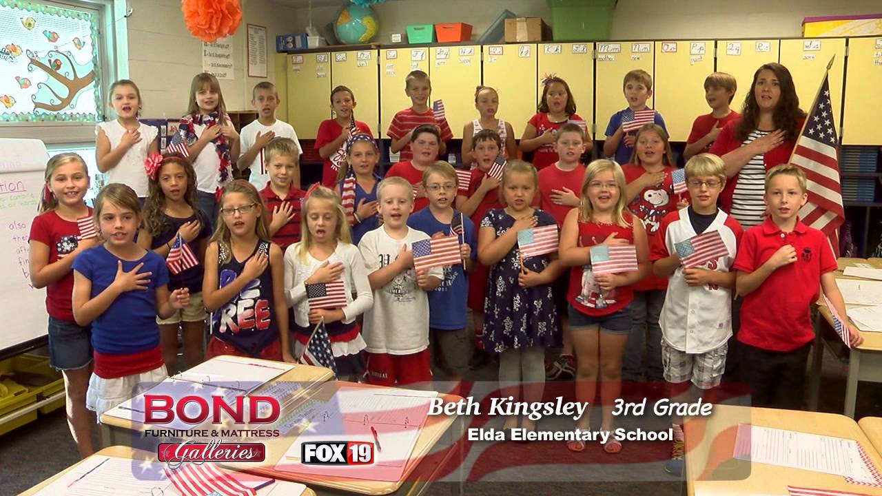 Elsa Elementry Pledge of Allegiance - Elda Elementary School - Beth Kingsley 3rd Grade ...
