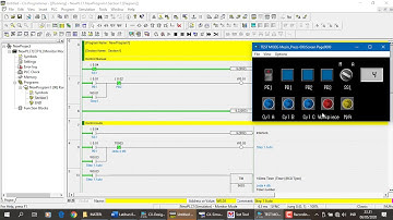 Simulasi PLC - Mesin Press Auto Manual