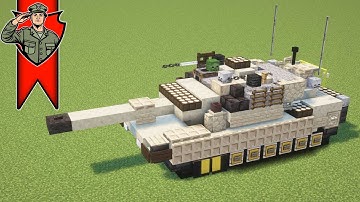 How to Build a M1A2 "Abrams" Tank in Minecraft! (1.5:1 Scale)