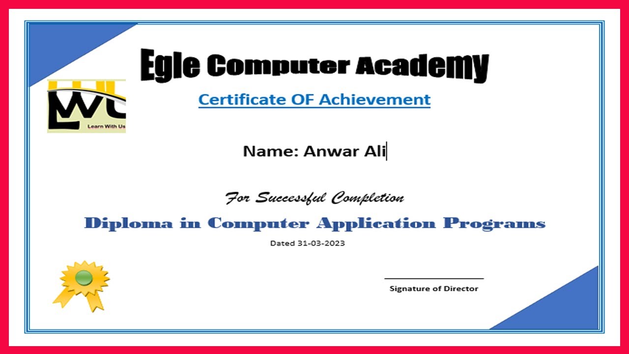how-to-make-certificate-in-ms-word-youtube