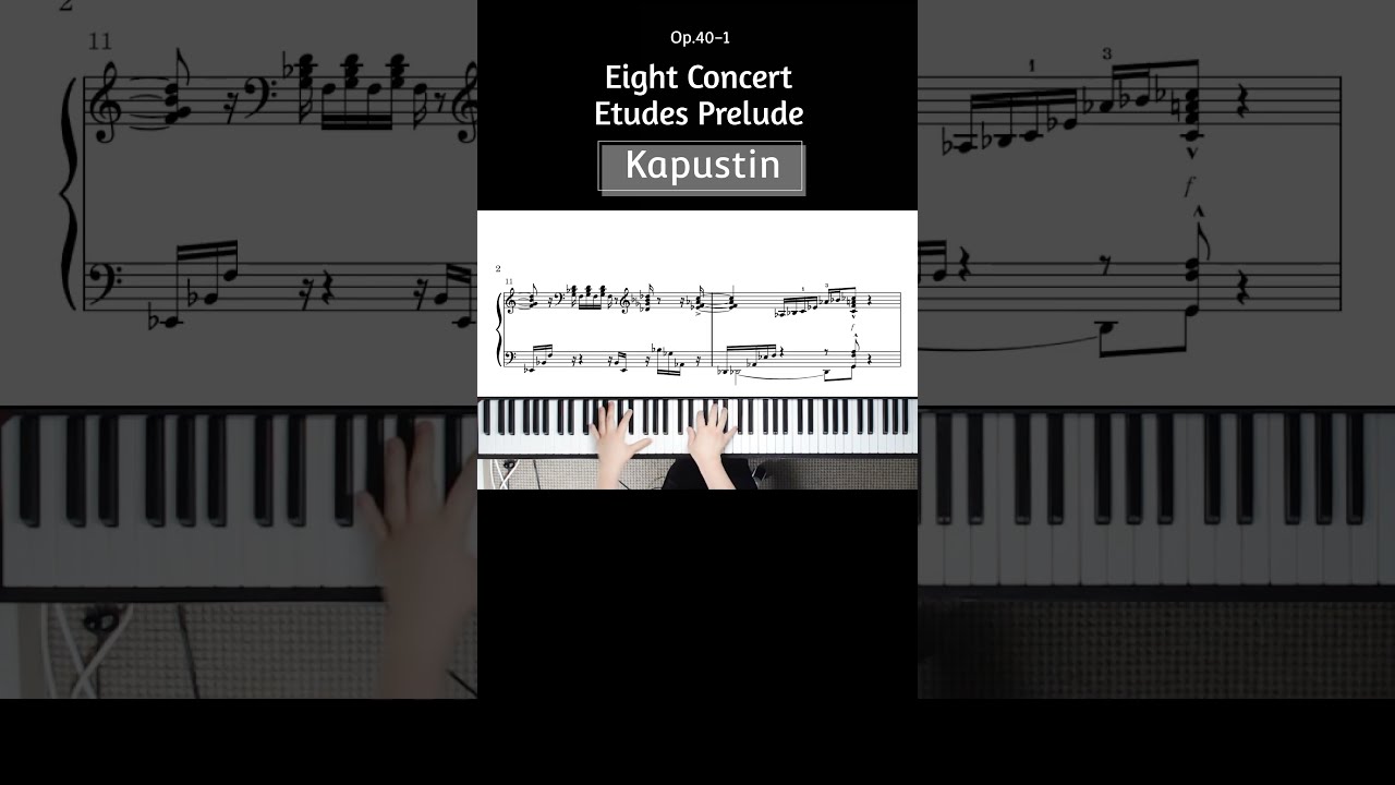 カプースチン 8つの演奏会用エチュード 作品40 PRHYTHM EDTION