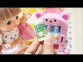 メルちゃんのくまさんマートでお買い物ごっこしよう！おもちゃのジュースの自動販売機があったよ♪ぺろりん