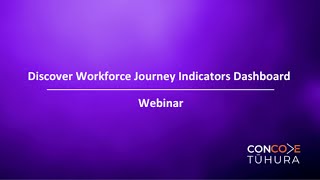 Discover Workforce Journey Indicators Dashboard