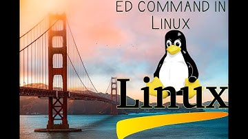 how to use ED command in linux