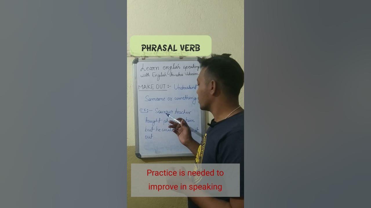 Make out meaning phrasal verb shorts youtube