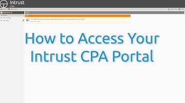 How to Access Your Intrust CPA Portal