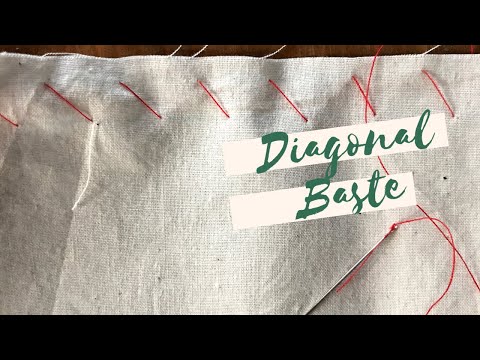 How to Sew a Diagonal Baste
